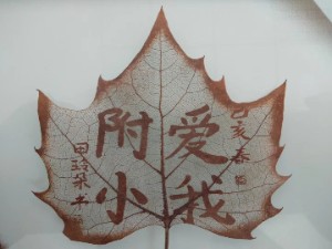 文字系列葉雕